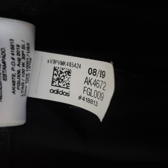 Like New Adidas rainbow Active Girls leggings Size XL 16 - Picture 6 of 6